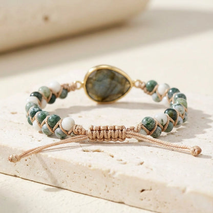 Woven Labradorite Bracelet