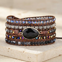 Zwarte Onyx edelsteen
