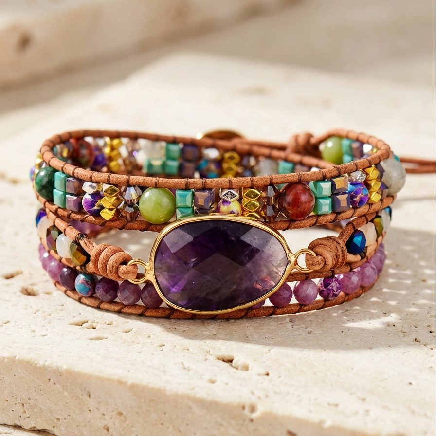 Amethyst Special Crown Bracelet