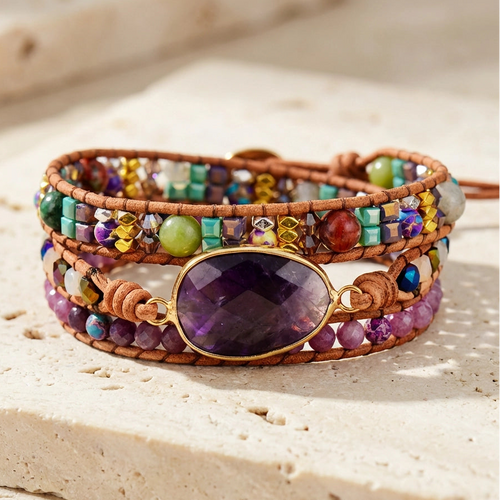 Amethyst Special Crown Bracelet