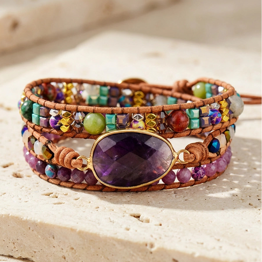 Amethyst Special Crown Bracelet