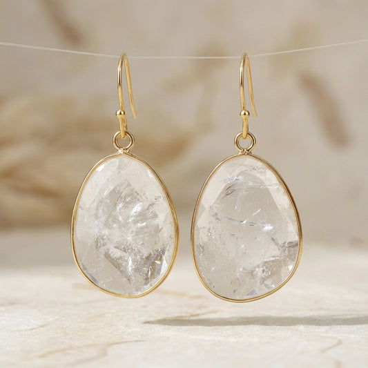 Purifying Clear Quartz Earrings