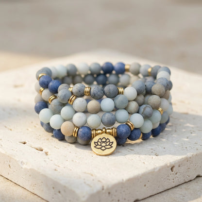Jasper & Blue Aventurine Mala