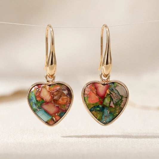 Grounding Heart Earrings