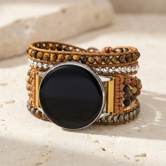 Grounding Tiger's Eye Samsung Watch Straps