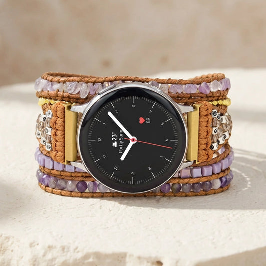Amethyst Crown Samsung Watch Straps