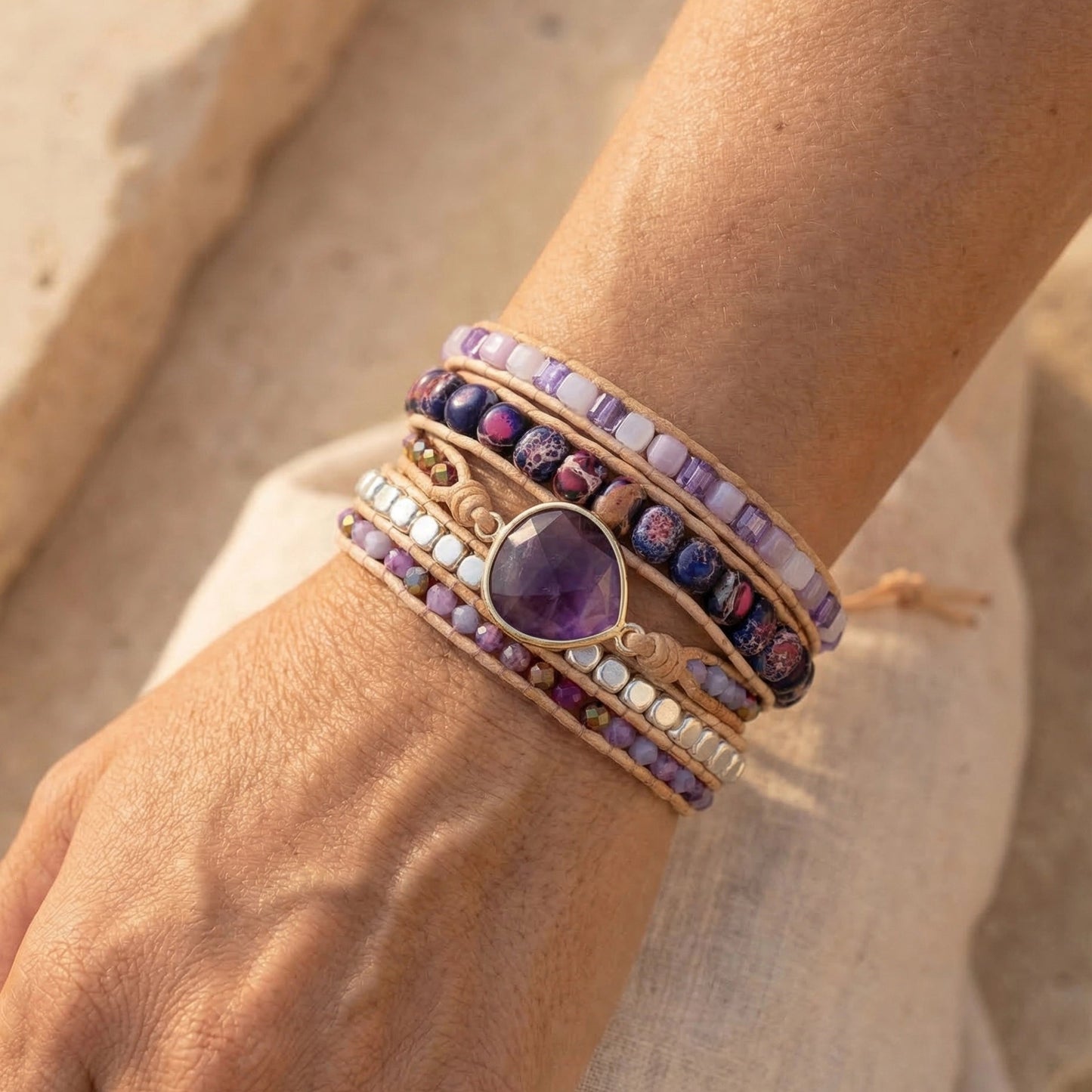 Divine Healing Amethyst Bracelet