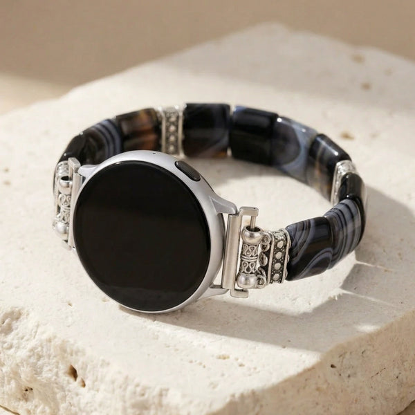 Onyx & Agate Samsung Watch Band