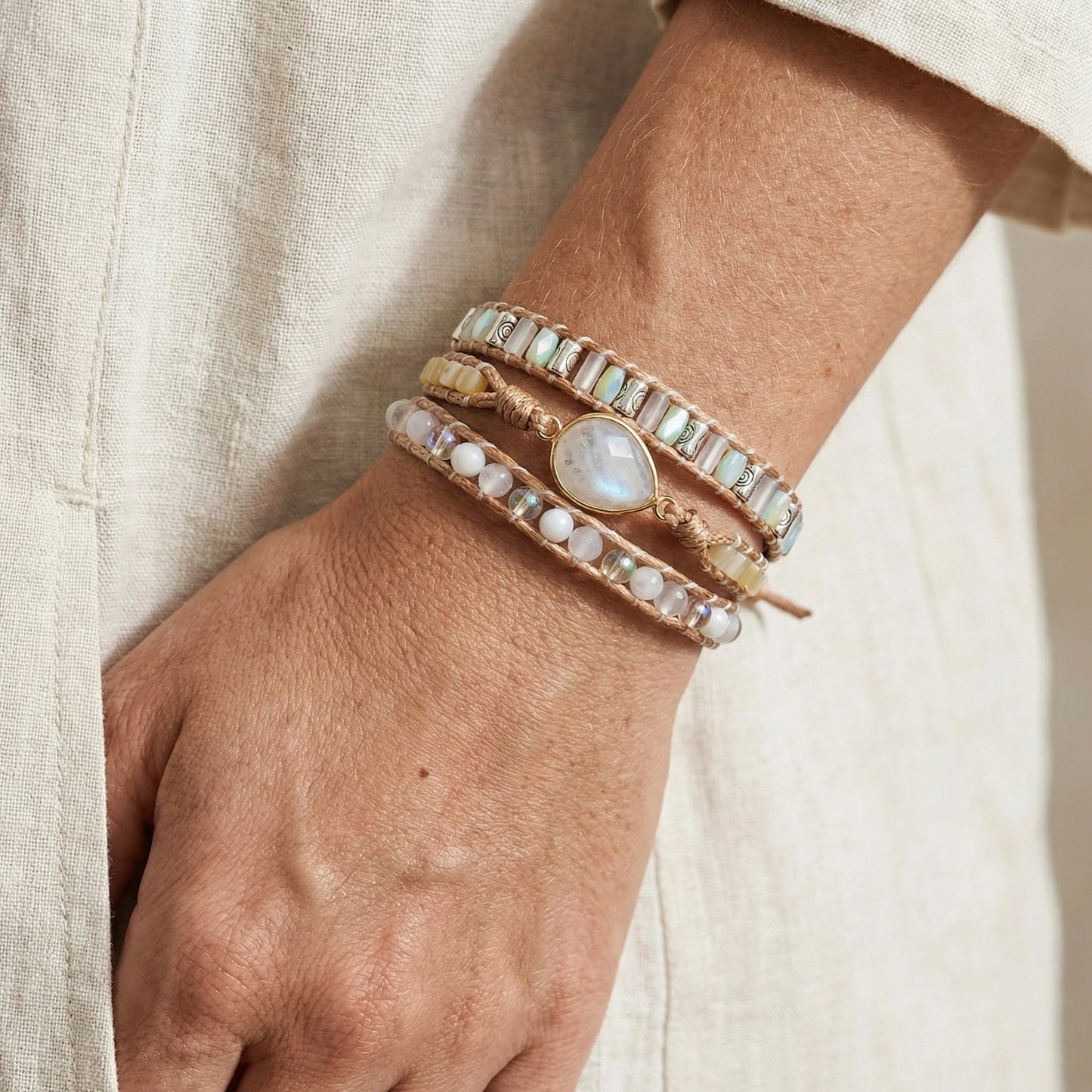 Inner Harmony Moonstone Bracelet