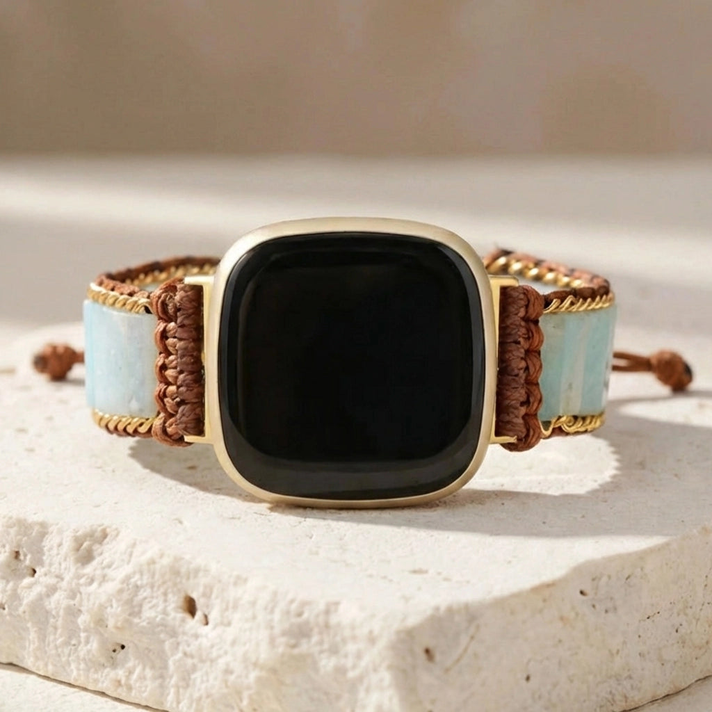 Amazonite Honesty Fitbit Watch Band