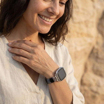 Onyx & Agate Fitbit Watch Band