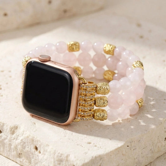 Healing Rose Quartz Apple Watch Band