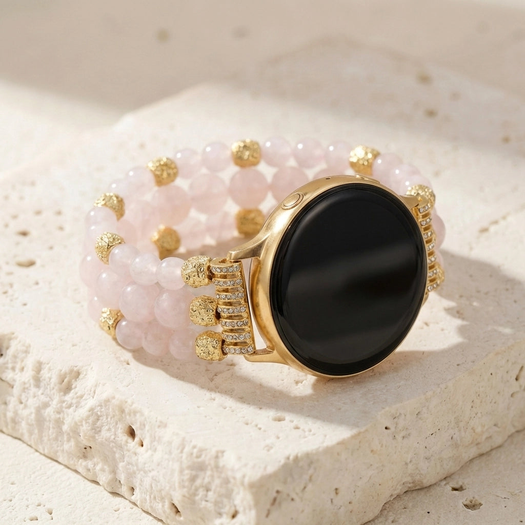 Healing Rose Quartz Watch Band