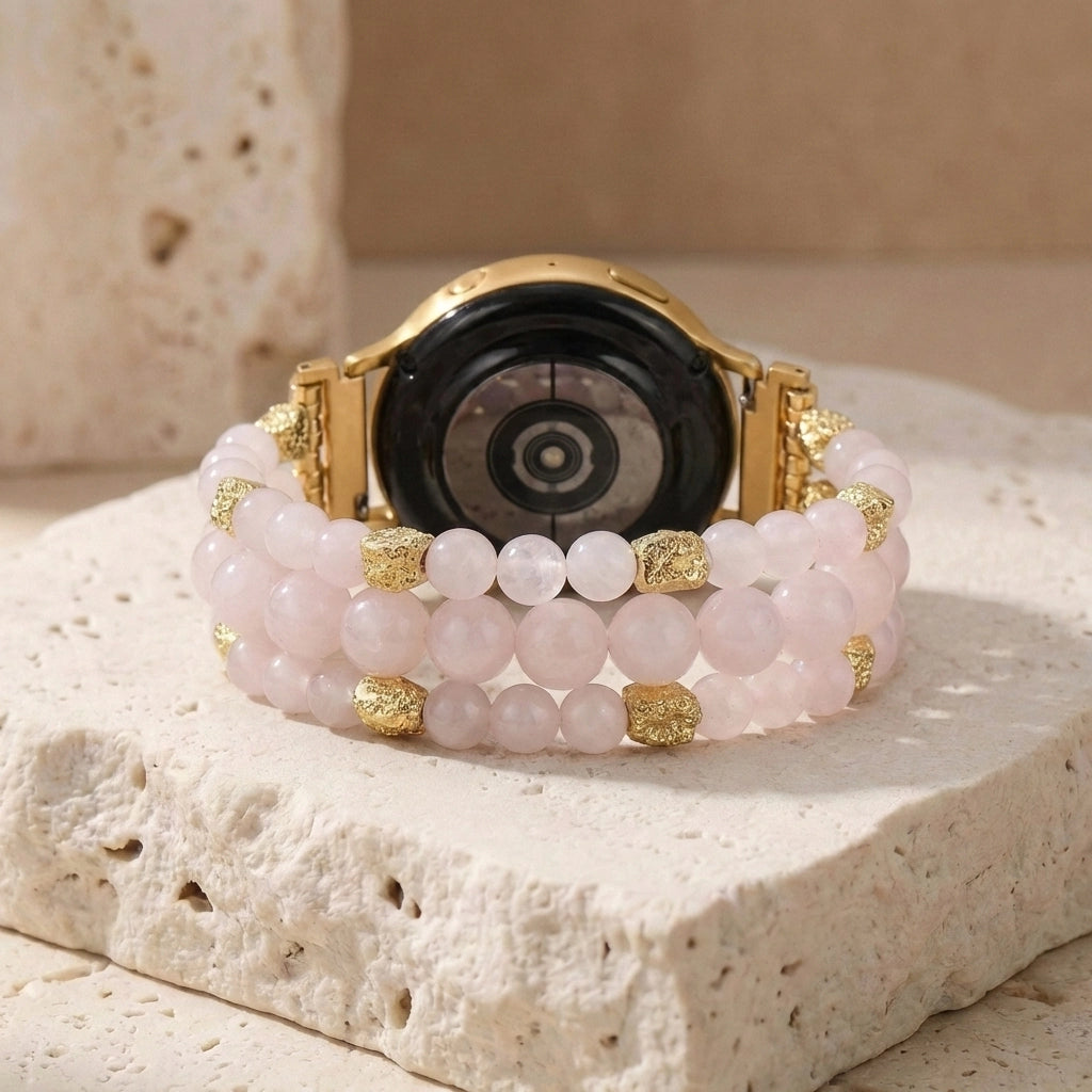 Healing Rose Quartz Watch Band