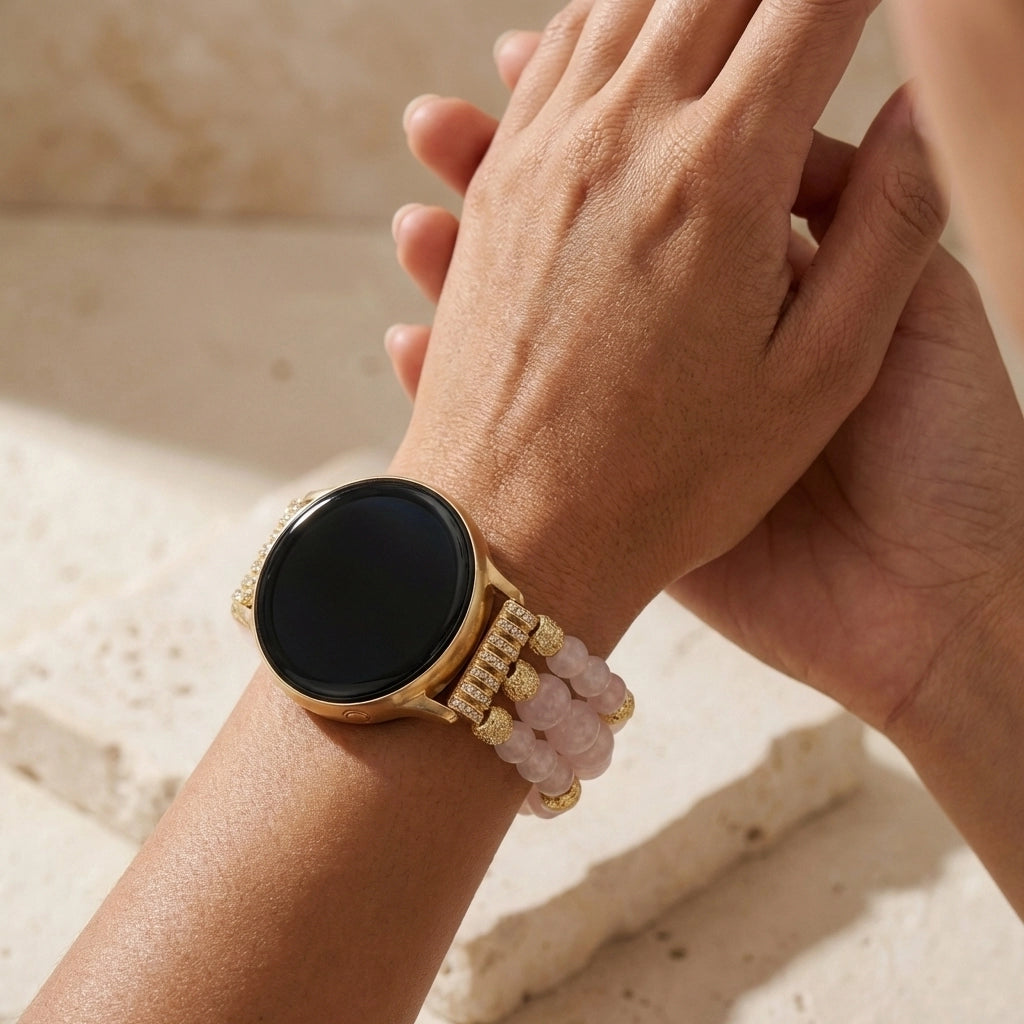 Healing Rose Quartz Watch Band