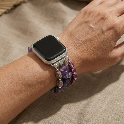 Amethyst & Jasper Apple Watch Band