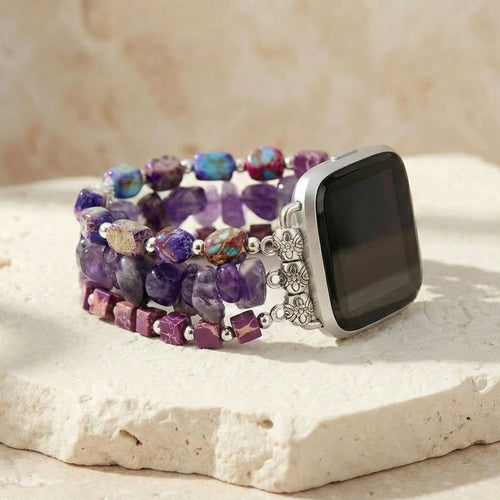 Amethyst & Jasper Fitbit Watch Band