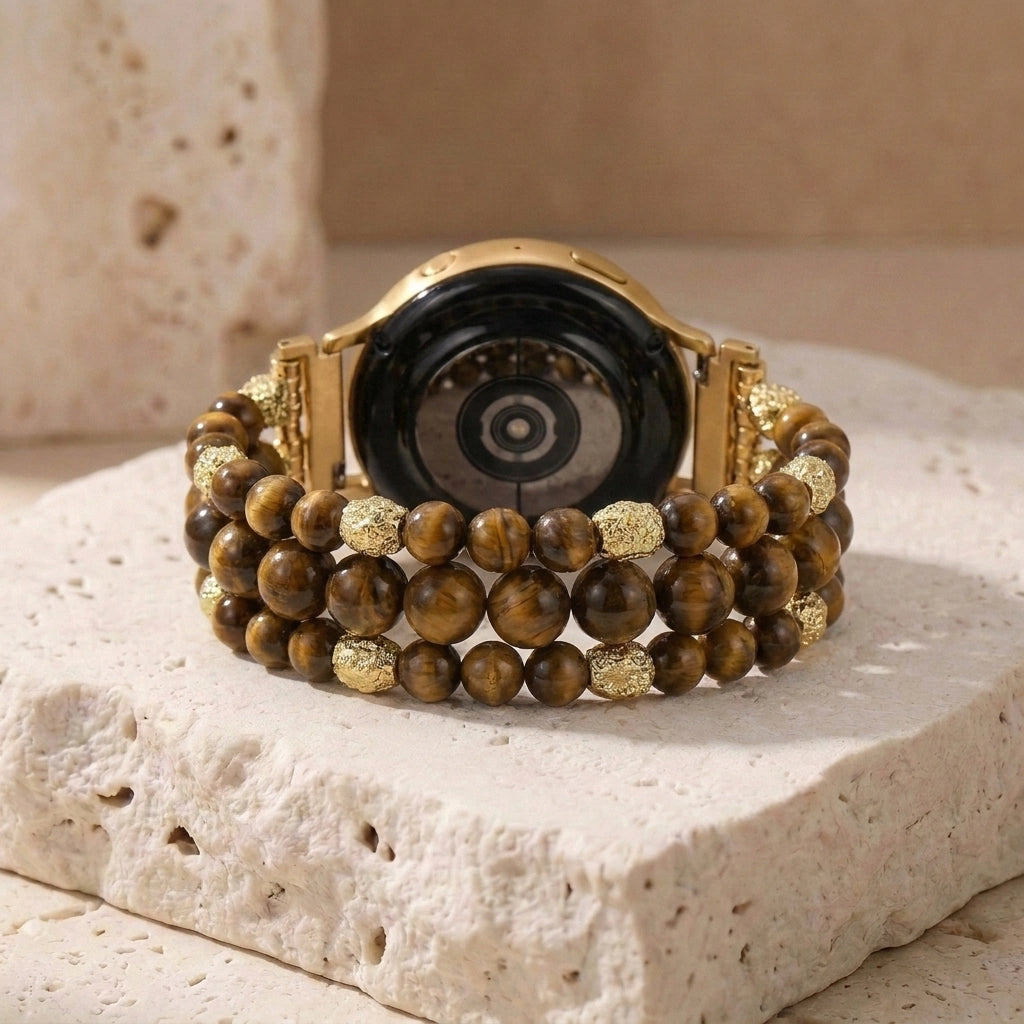 Grounding Tiger's Eye Samsung Watch Band