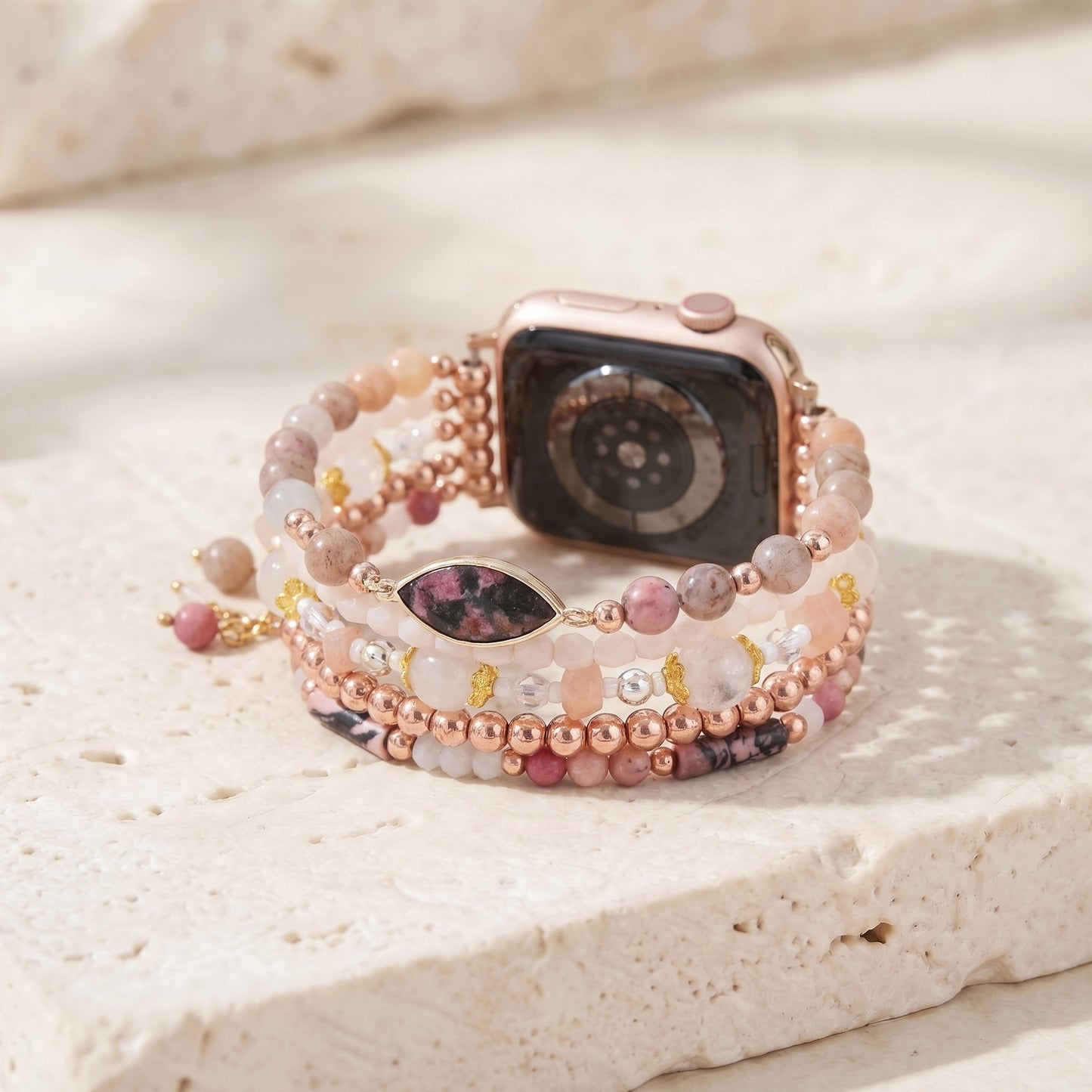 Rose Glow Sunstone Apple Watch Band