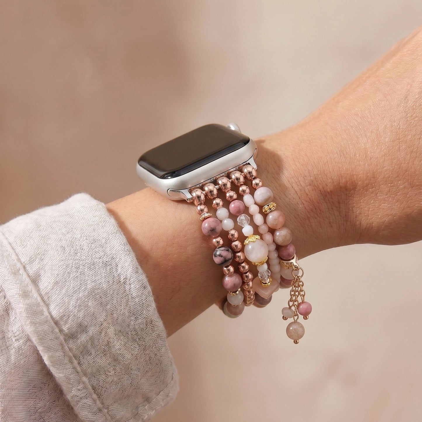 Rose Glow Sunstone Apple Watch Band