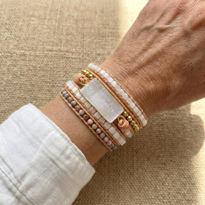 Serene Selenite Bracelet