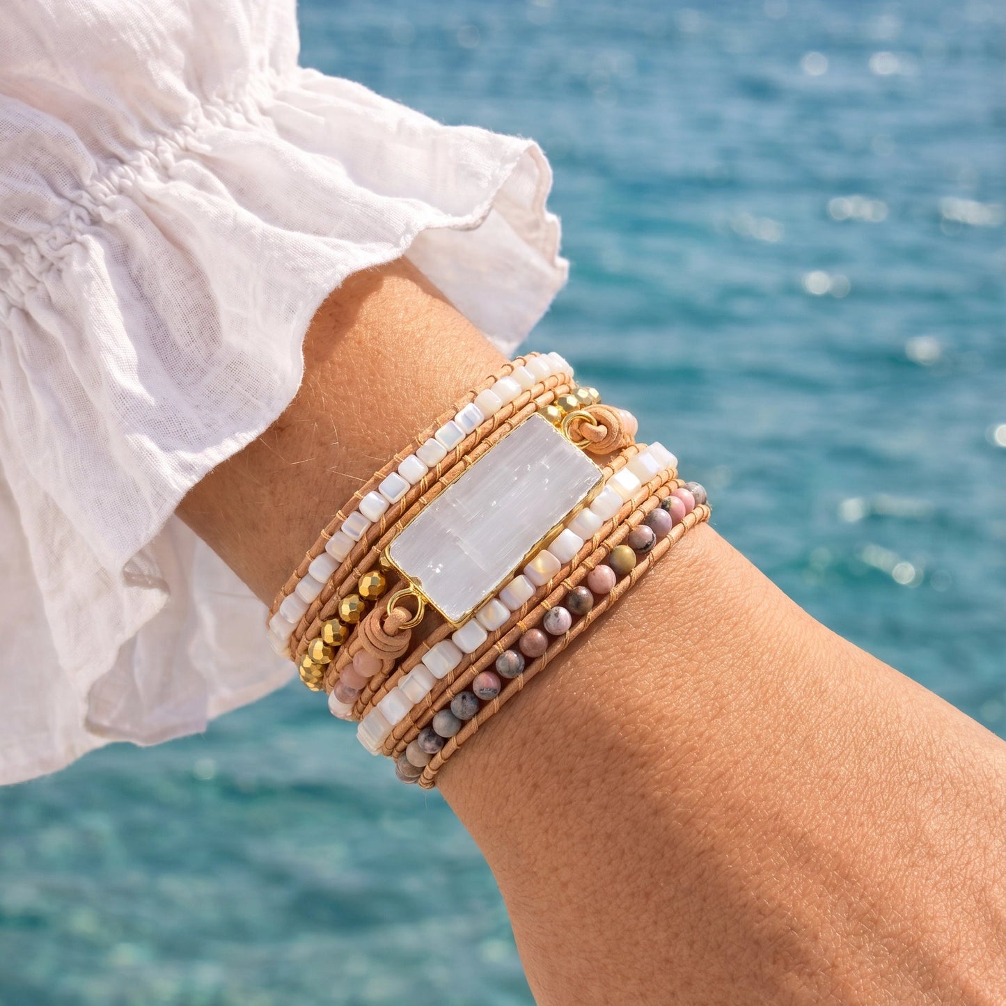 Serene Selenite Bracelet