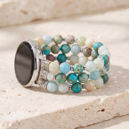 Ocean Breeze Jasper Samsung Watch Band