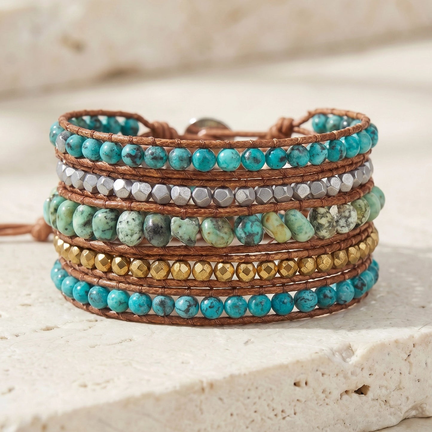 Energizing Turquoise Apatite Bracelet