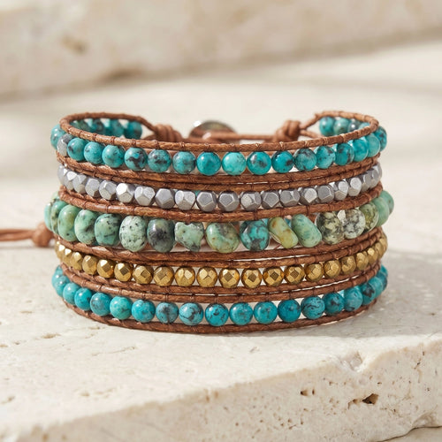 Energizing Turquoise Apatite Bracelet