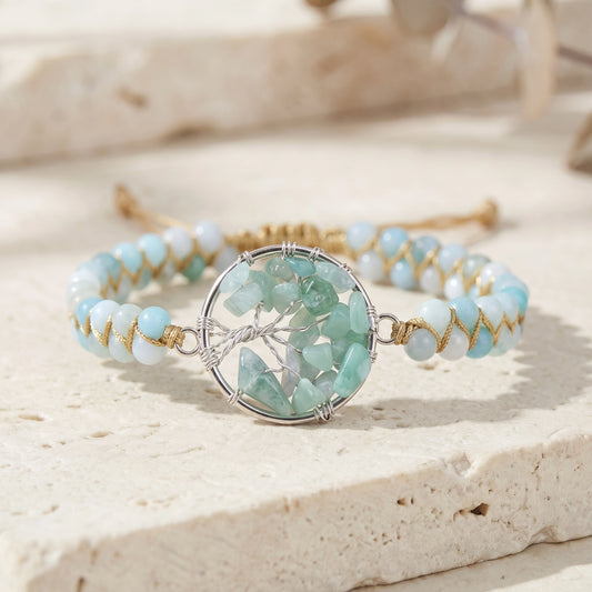 Amazonite Tree of Life Bracelet
