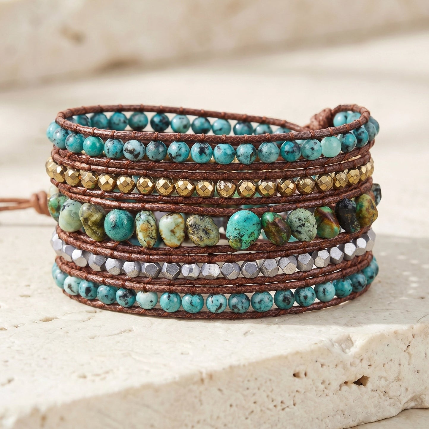 Energizing Turquoise Apatite Bracelet