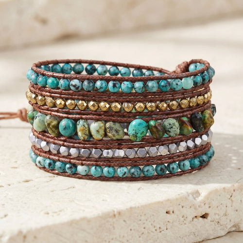 Energizing Turquoise Apatite Bracelet
