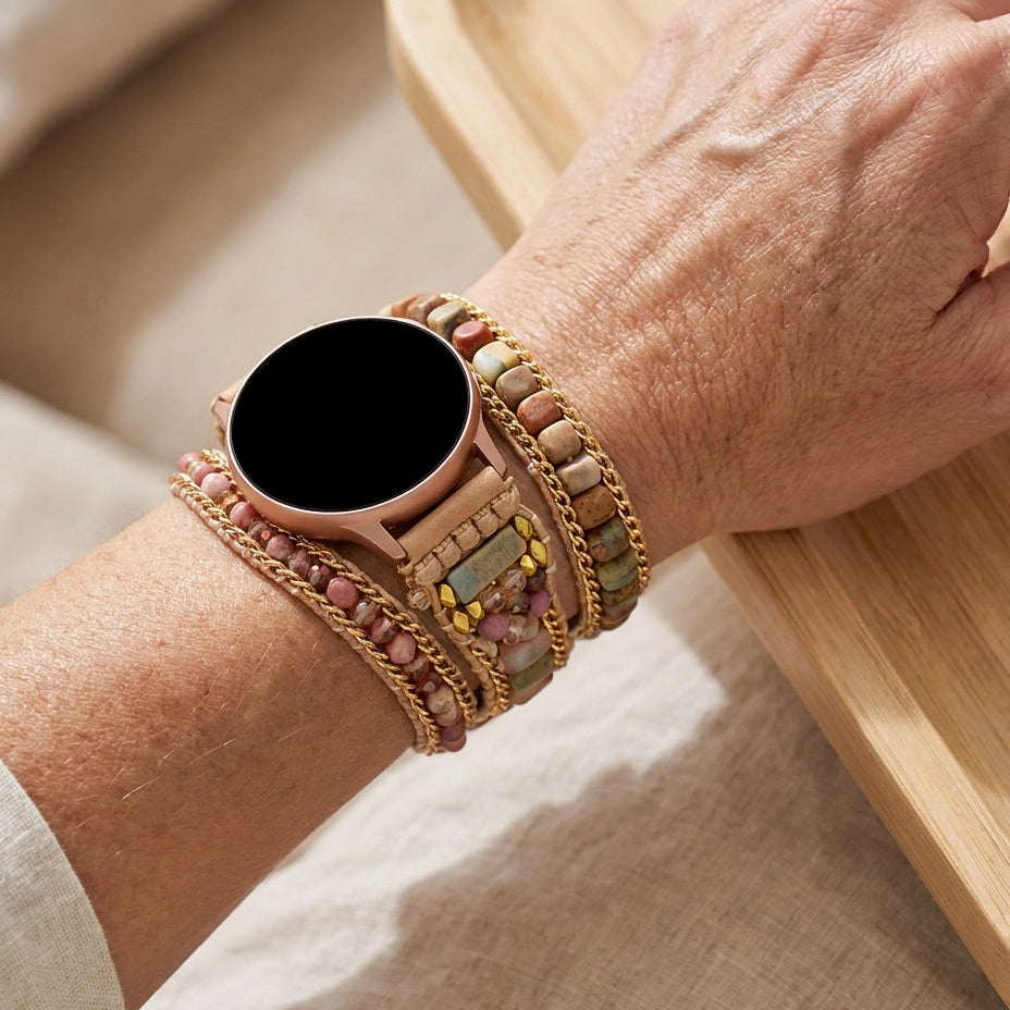 Healing Rhodochrosite Samsung Watch Straps