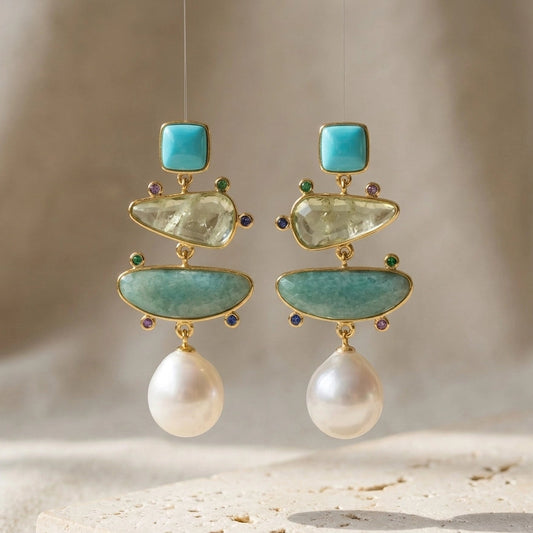 True Balance Amazonite Earrings