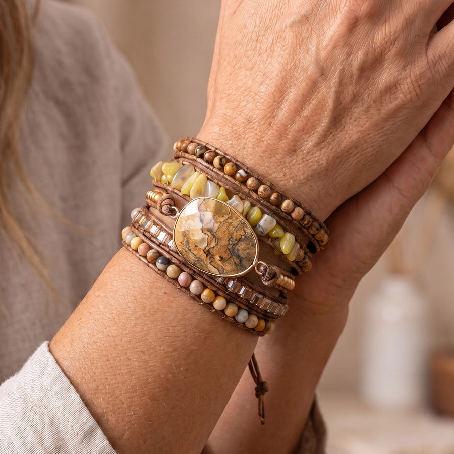 Gaia Glow Jasper Citrine Bracelet