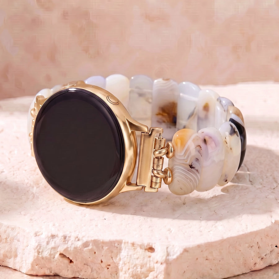 Ivory Agate Samsung Watch Band