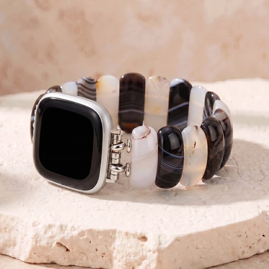 Zebra Agate Fitbit Watch Band