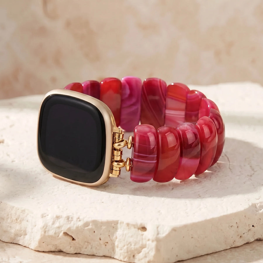 Peony Agate Fitbit Watch Band