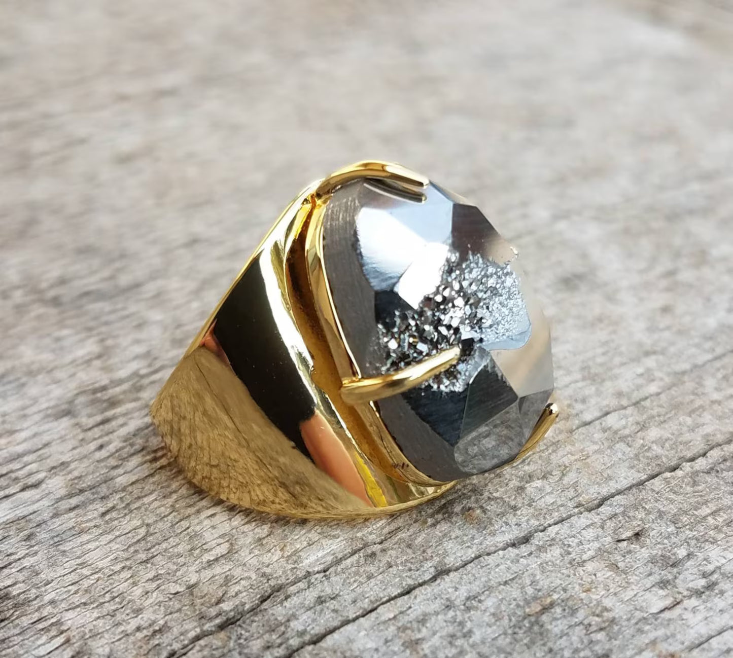 Powerful Hematite Ring
