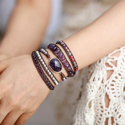 Midnight Amethyst Bracelet