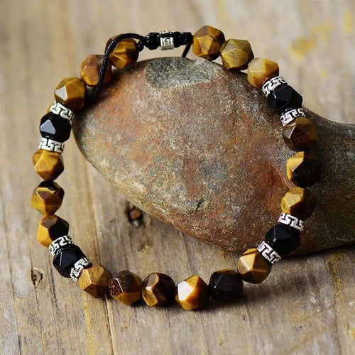 Tiger's Eye Onyx Power Bracelet