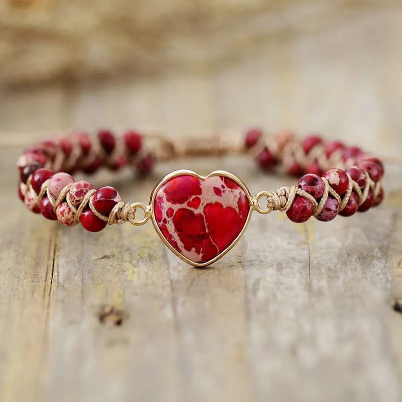 Woven Imperial Heart Bracelet