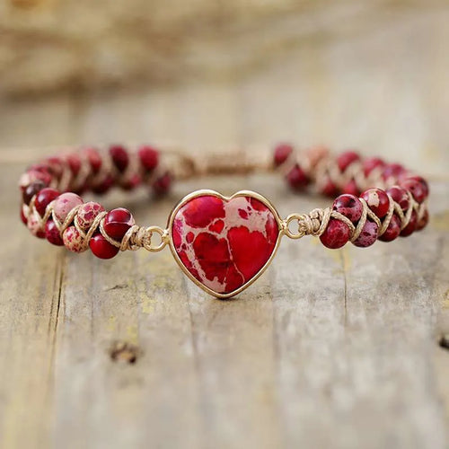 Woven Imperial Heart Bracelet
