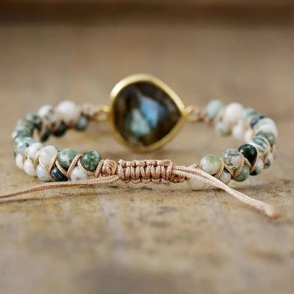 Woven Labradorite Bracelet