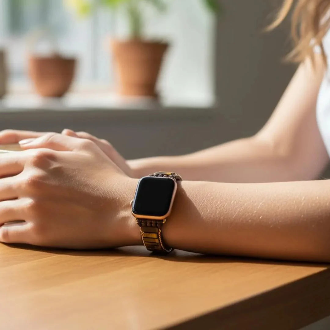 Powerful Tiger's Eye Apple Watch Band
