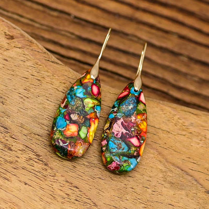 Decisive Jasper Earrings Goudkleurig