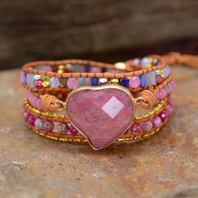 Rhodochrosite Love Bracelet