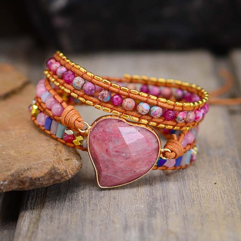Rhodochrosite Love Bracelet