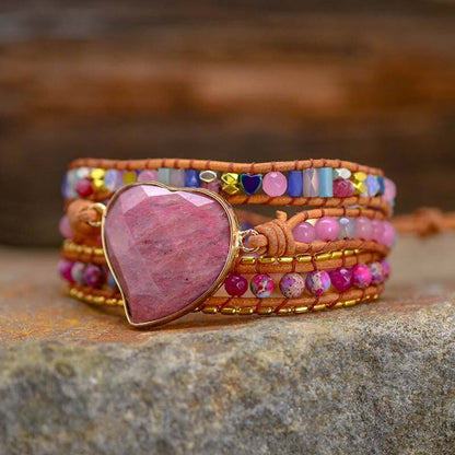 Rhodochrosite Love Bracelet