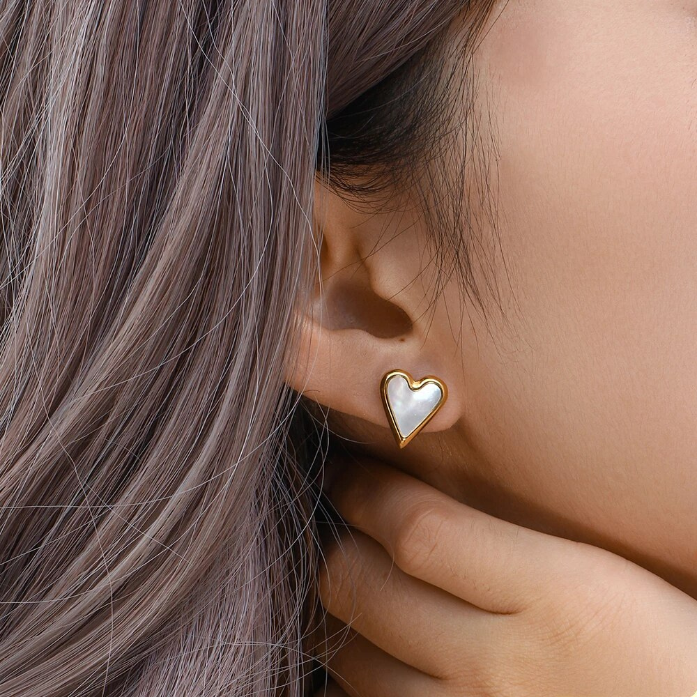 Heart Charm Earrings